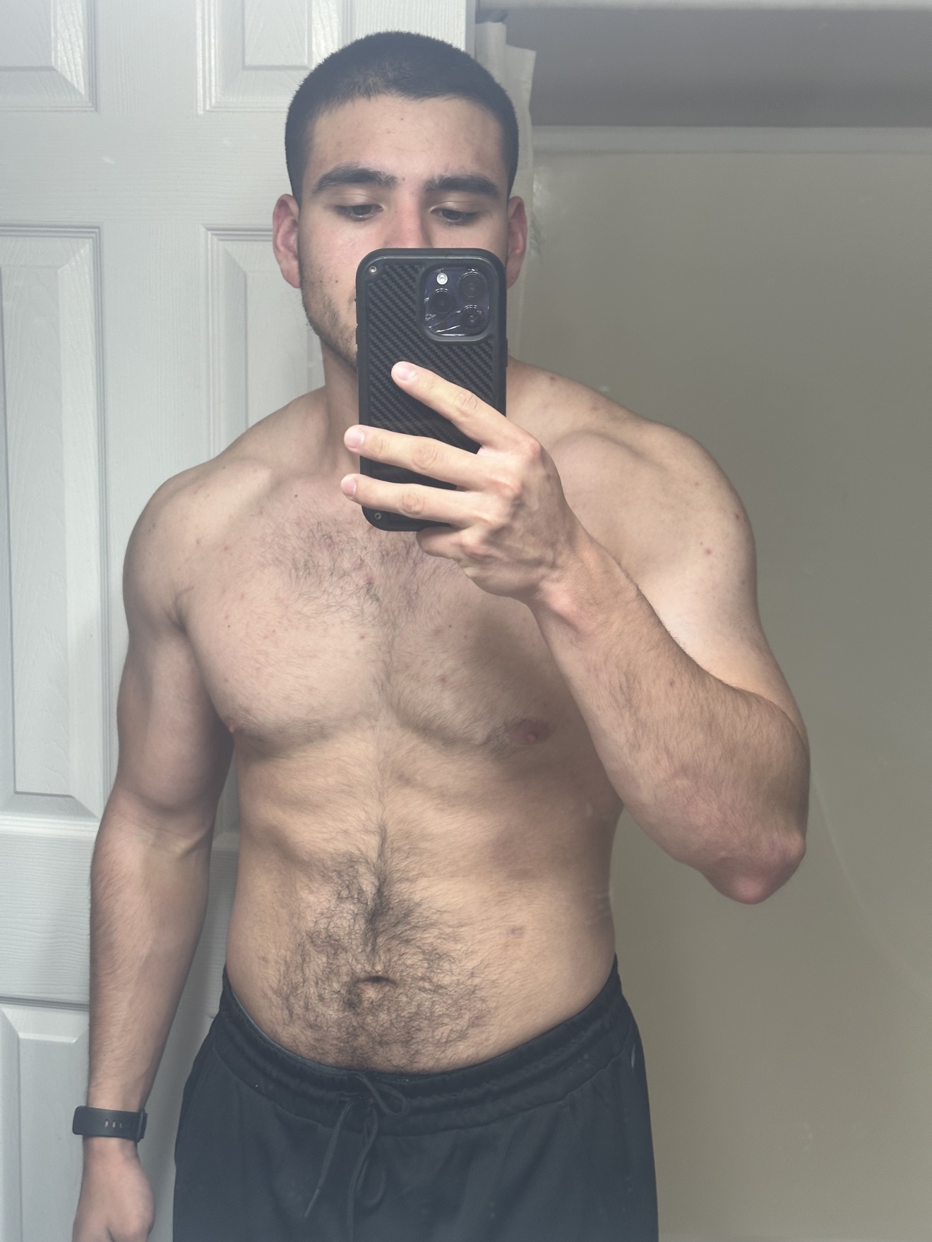 Rito Garcia at 208 pounds before shoulder surgery